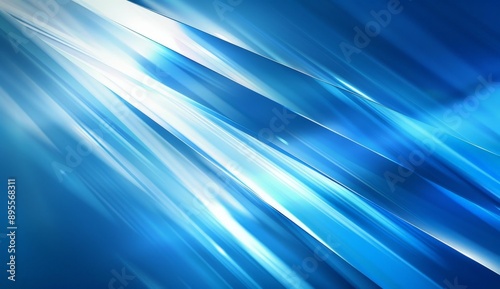 Abstract Blue and White Lines Background