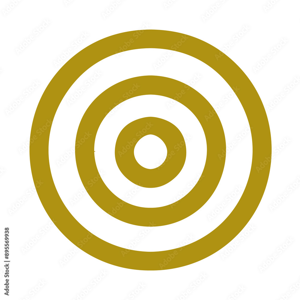 Abstract golden circle target illustration Abstract golden circle target illustration