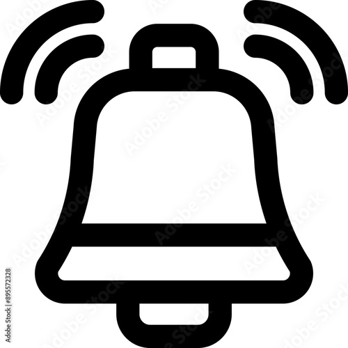 bell icon. vector line icon for your website, mobile, presentation, and logo design.