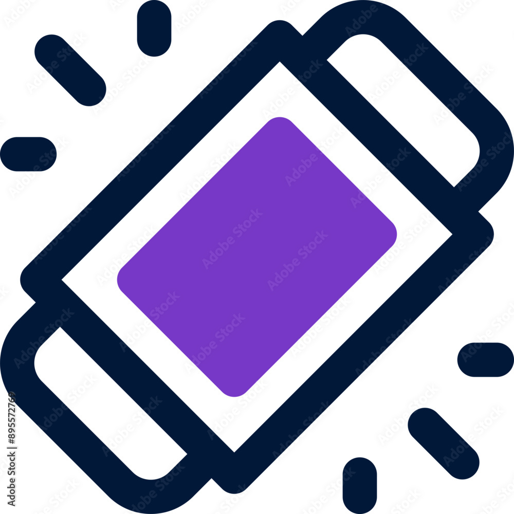 eraser icon. vector dual tone icon for your website, mobile, presentation, and logo design.