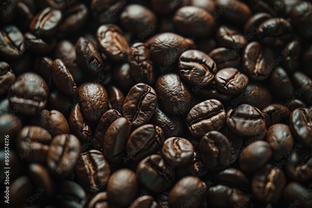 Fototapeta premium Stacked Coffee Beans,