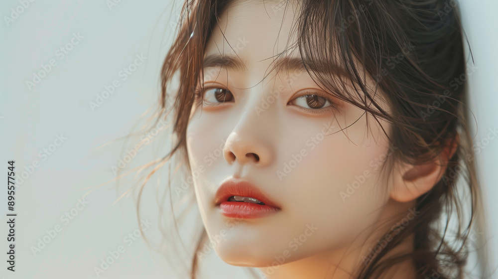 Moisturizing Acne-Prone Skin of South Korean Woman with Panthenol Vitamin B5 Serum for Clear Complexion Moisturizing Acne-Prone Skin of South Korean Woman with Panthenol Vitamin B5 Serum for Clear Complexion
