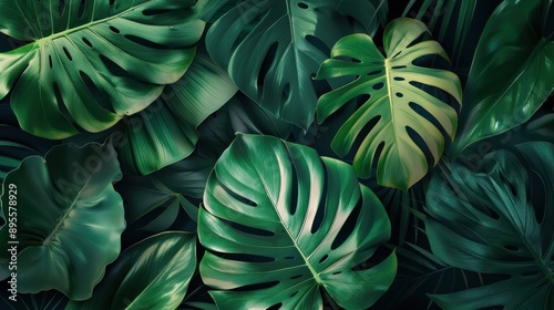 Wallpaper Mural Tropical Leaves Background Torontodigital.ca