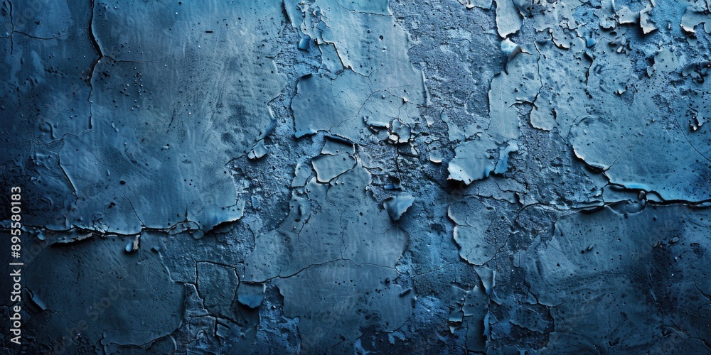 Peeling Blue Paint Wall Close Up Peeling Blue Paint Wall Close Up