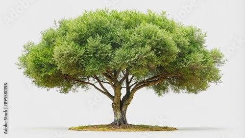 Fruitless Olive Tree isolated on white background, , rendering, tree, Olive, fruitless, plant, nature, branches photo