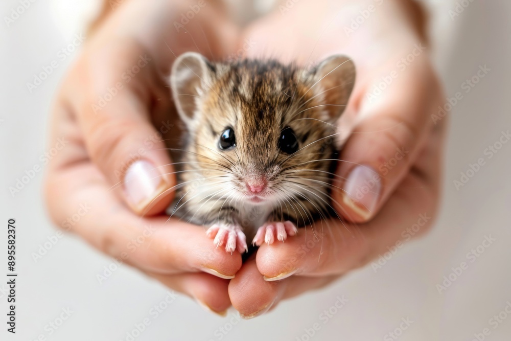 A sweet rodent kitten in a safe, nurturing environment illustrates the essence of care and affection. A sweet rodent kitten in a safe, nurturing environment illustrates the essence of care and affection.