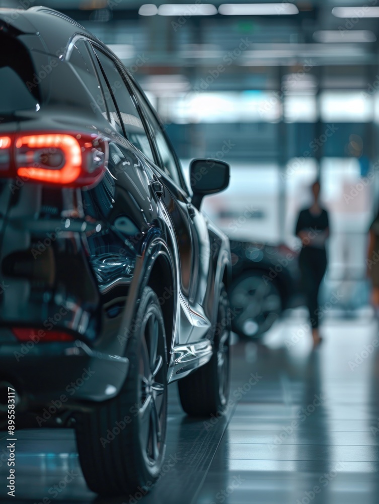 Obraz premium Cars in Showroom