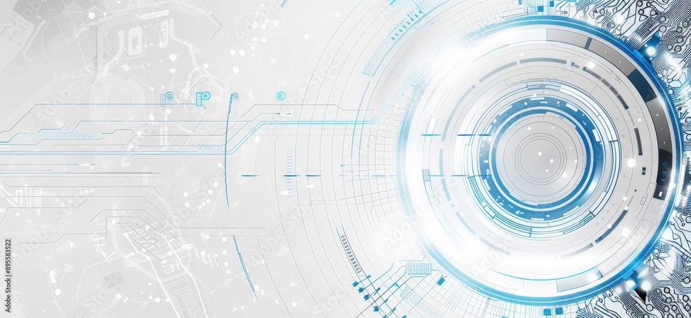 Obraz premium Abstract Futuristic Technology Background