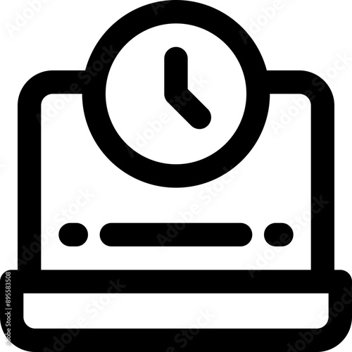 laptop icon. vector line icon for your website, mobile, presentation, and logo design.