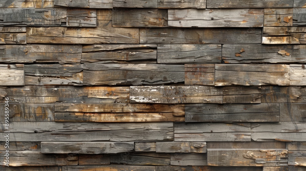 Natural Wooden Wall Texture and Background