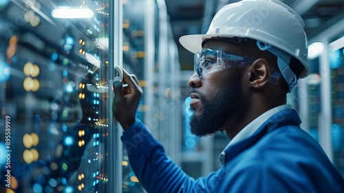 Technicians applying software patches on a digital network, highlighting proactive system maintenance and security photo