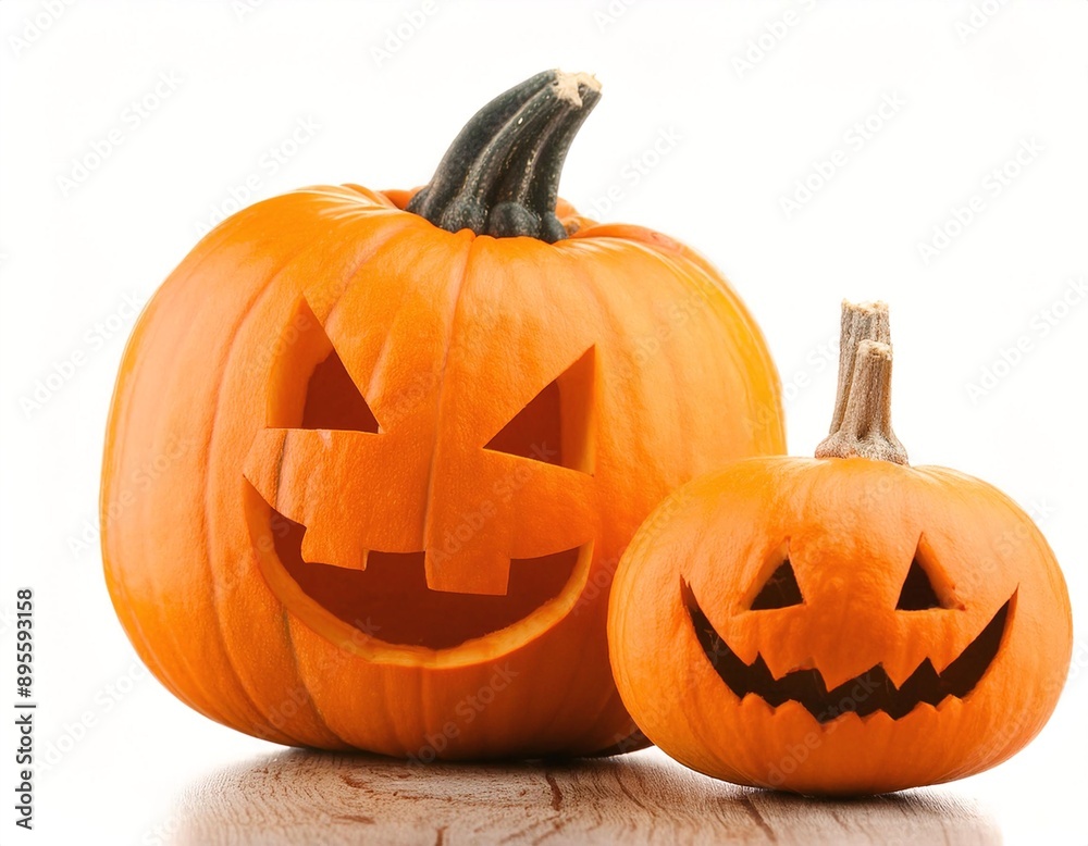 Halloween Pumpkins Isolated Halloween Pumpkins Isolated