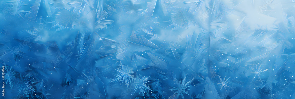 custom made wallpaper toronto digitalFrozen pattern on winter window. Blue ice winter background, texture blue wallpaper.