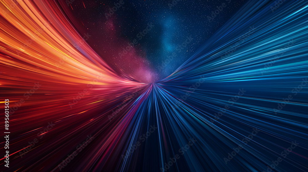 Abstract cosmic light streaks in motion Abstract cosmic light streaks in motion