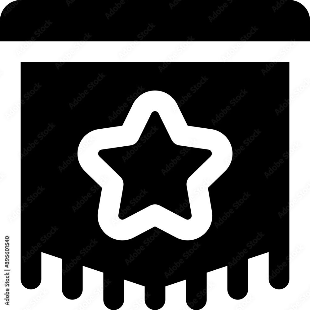 banner icon. vector glyph icon for your website, mobile, presentation, and logo design.