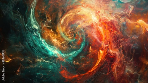 Abstract Cosmic Swirls photo