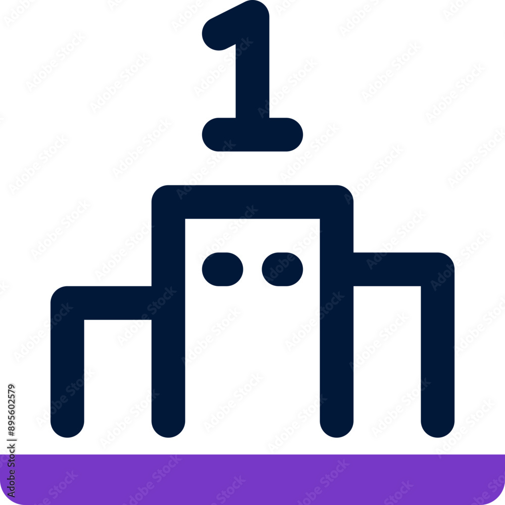 Obraz premium podium icon. vector dual tone icon for your website, mobile, presentation, and logo design.