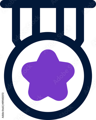 medal icon. vector dual tone icon for your website, mobile, presentation, and logo design.