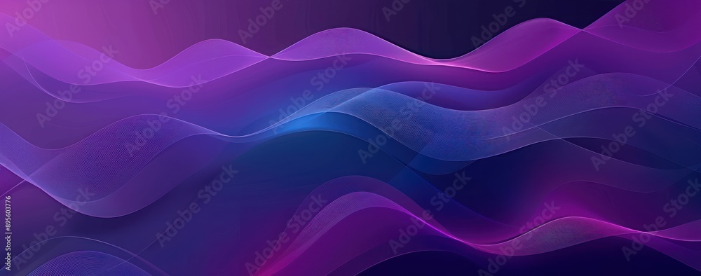 Abstract Purple and Blue Waves Abstract Purple and Blue Waves