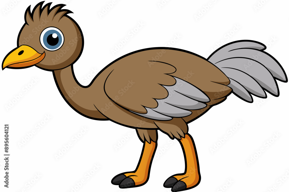 Fototapeta premium An Emu bird vector illustration