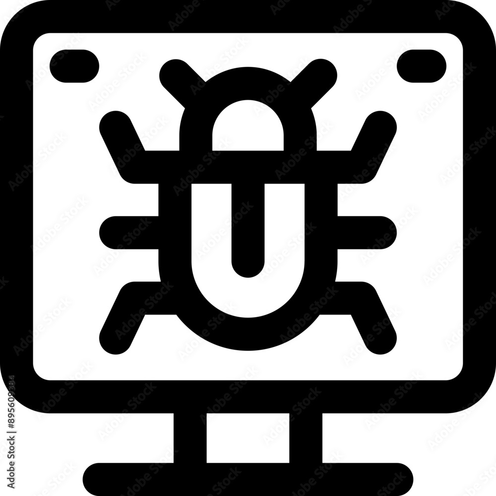 bug icon. vector line icon for your website, mobile, presentation, and logo design.