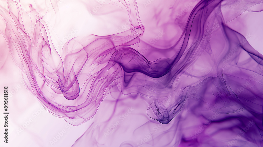 Smoke shapes in abstract backgrounds, mysterious and elegant