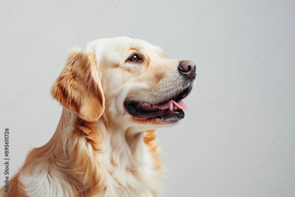 A minimalist dog photo against a plain background, suitable for personalized editing A minimalist dog photo against a plain background, suitable for personalized editing