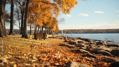 Wallpaper Mural Beautiful autumn in the park Torontodigital.ca