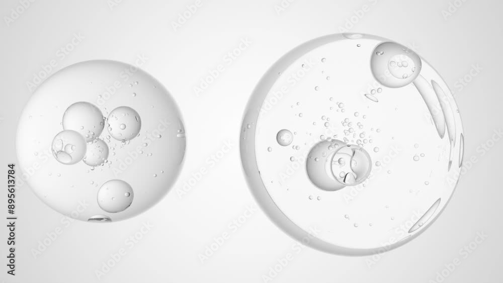 Essence Ball Molecules Activating Skin Cells in a 3D Animation, Highlighting Advanced Skincare Serums for Cosmetic Advertising Essence Ball Molecules Activating Skin Cells in a 3D Animation, Highlighting Advanced Skincare Serums for Cosmetic Advertising