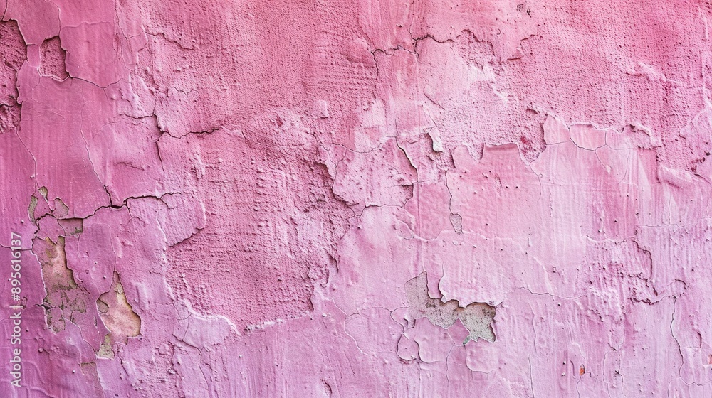 Naklejka premium Textured pink wall background