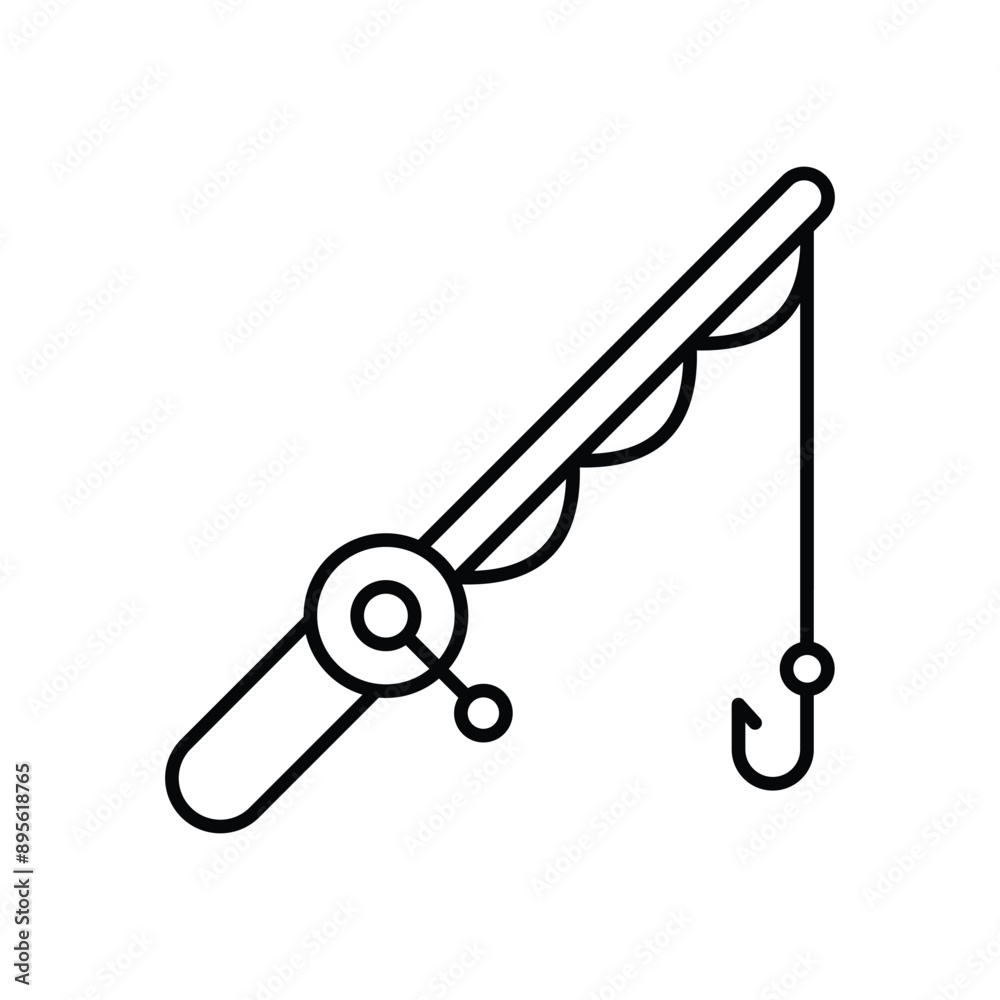 Fishing Rod vector icon Fishing Rod vector icon