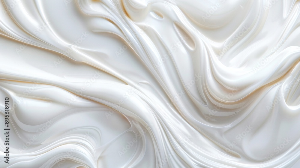A close-up view of white fabric with a wavy design on top and bottom A close-up view of white fabric with a wavy design on top and bottom