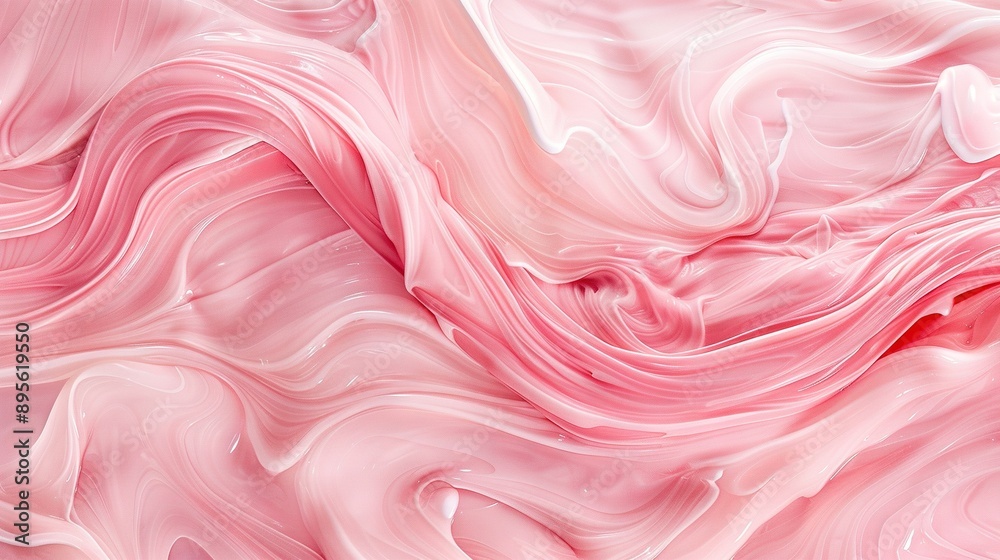 A pink and white background with a wavy pattern at the top and bottom of the image A pink and white background with a wavy pattern at the top and bottom of the image