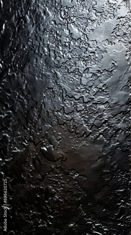 Fototapeta premium Black Metallic Surface Texture Background, 4K hyperrealistic photo