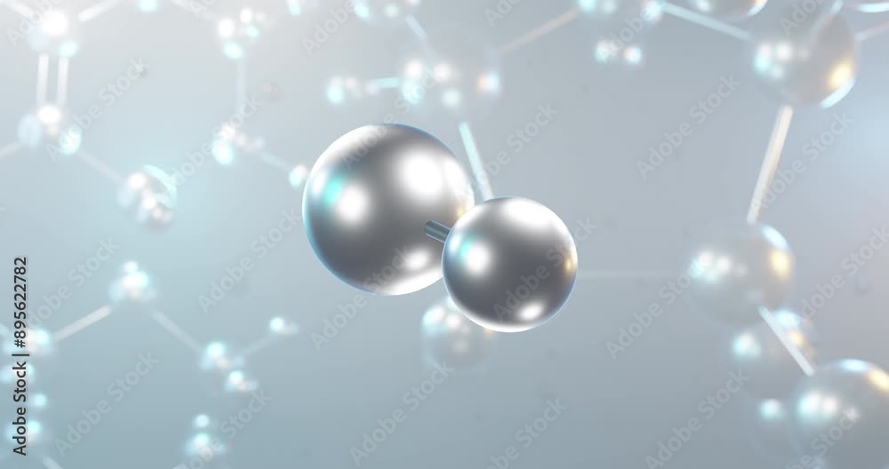 Hydrofluoric acid rotating 3d molecule, molecular structure of solution hydrogen fluoride, seamless video Hydrofluoric acid rotating 3d molecule, molecular structure of solution hydrogen fluoride, seamless video