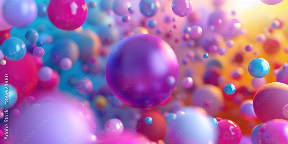 Colorful Balloons Floating Colorful Balloons Floating