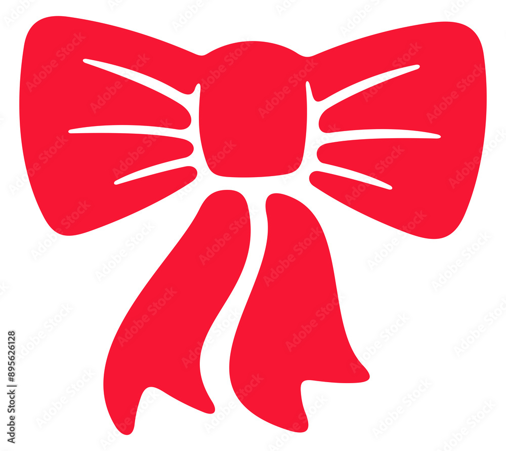 Bow, bow-knot and ribbon. Gift, decorated, decoration and present, illustration Bow, bow-knot and ribbon. Gift, decorated, decoration and present, illustration