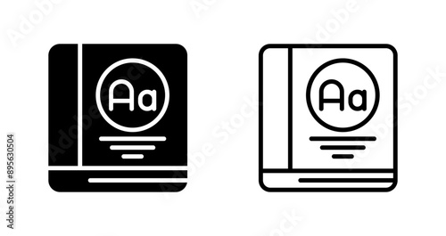 Dictionary Vector Icon