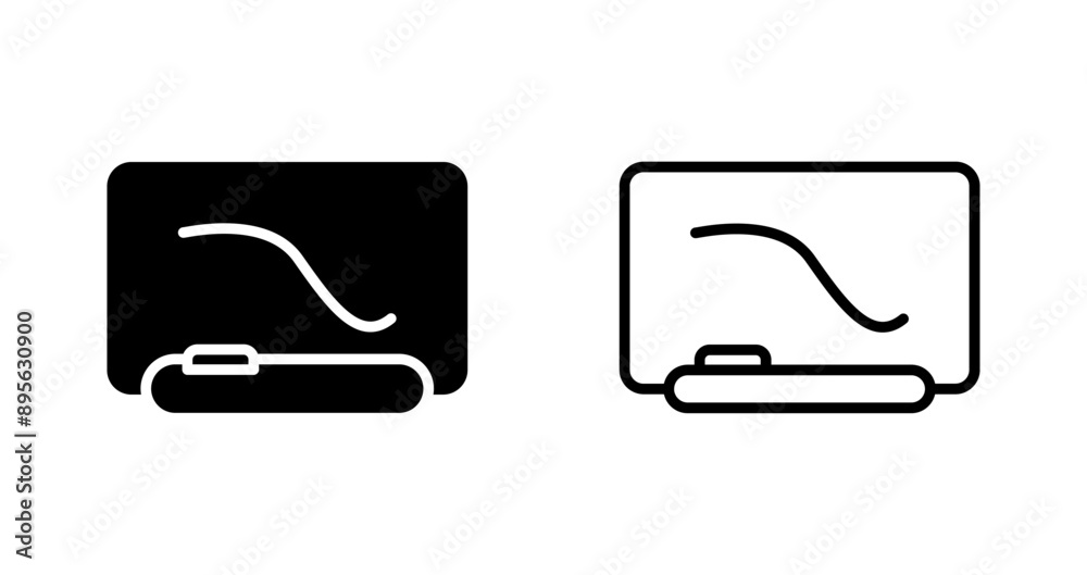 Interactive Whiteboard Vector Icon Interactive Whiteboard Vector Icon