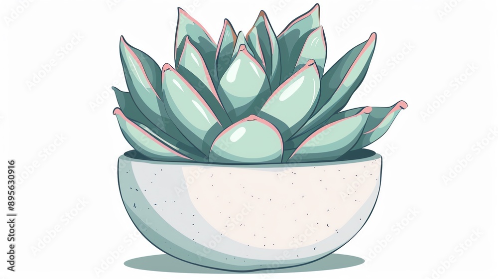 a clipart of a Succulent plant with colorful rosette leavesin a kawaii style, simplified to feature fewer elements for a cleaner look, Use a color palette that is appealing to children, a clipart of a Succulent plant with colorful rosette leavesin a kawaii style, simplified to feature fewer elements for a cleaner look, Use a color palette that is appealing to children,