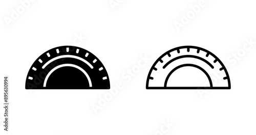 Protractor Vector Icon
