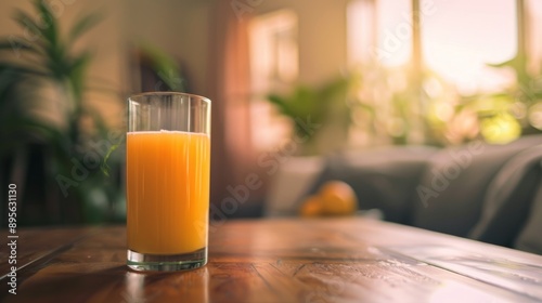 Focus Photo of a Glass of Orange Juice