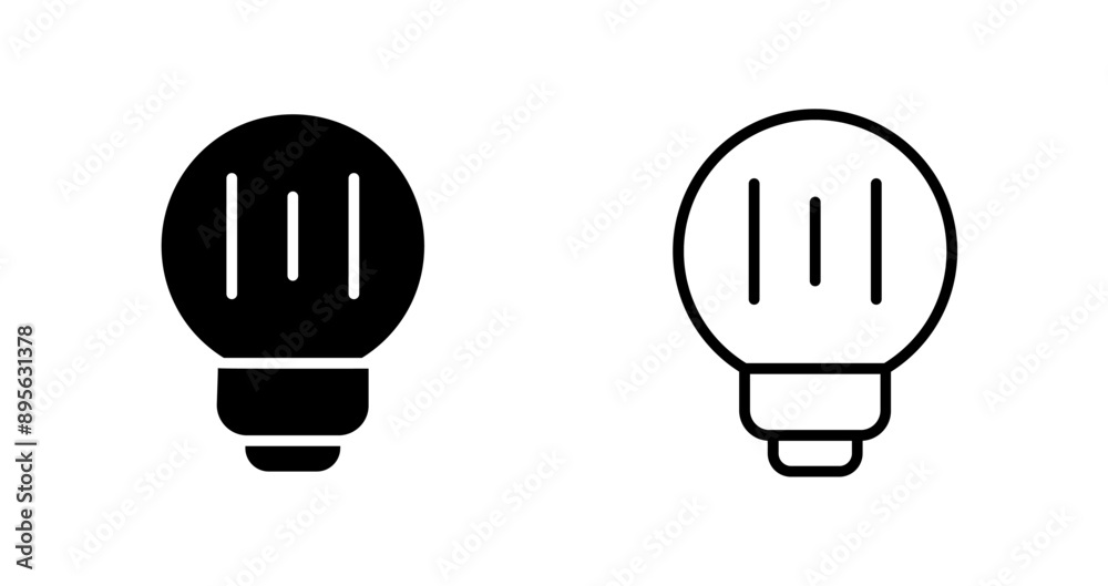 Led Bulb Vector Icon Led Bulb Vector Icon