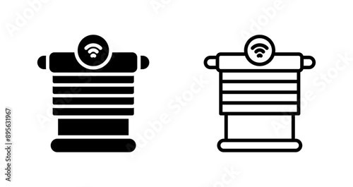 Smart Blinds Vector Icon