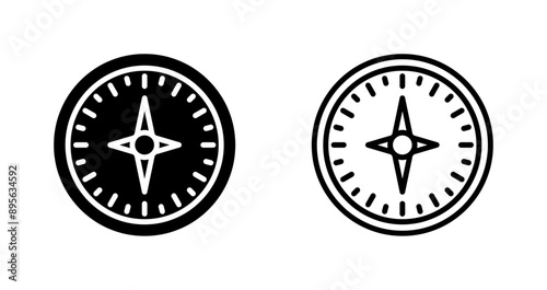 Free Download Compass Vector Icon - GFXLoad