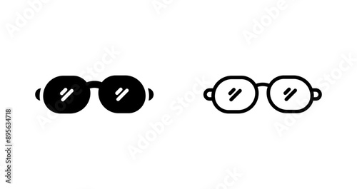 Eyeglasses Vector Icon