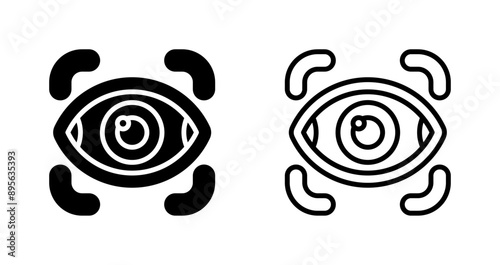 Retinal Scanner Vector Icon