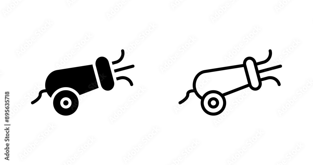 Confetti Cannon Vector Icon