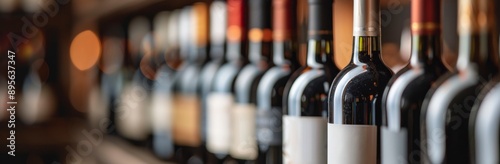 Wine Bottles On Display