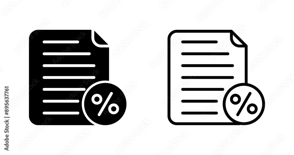 Tax Vector Icon Tax Vector Icon